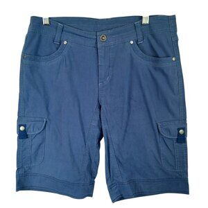 Kuhl Shorts Splash Blue Bermuda Cargo Style 17S Womens 10